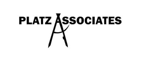 Platz Associates logo featuring the company name and a stylized A formed by drafting compasses.