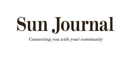 Logo for Sun Journal newspaper with the tagline "Connecting you with your community."