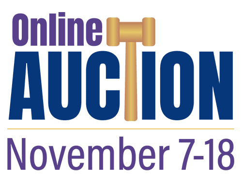2026 Auction Online Auction logo featuring a gold gavel and the dates November 7-18.